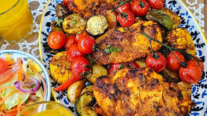 The Tandoori chicken looks unbelievably tasty (Image: Supplied)