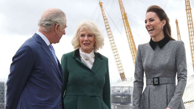 King Charles, Camilla and Kate, pictured back in 2022 - recent events have brought the family closer together than ever, sources say (Image: POOL/AFP via Getty Images)