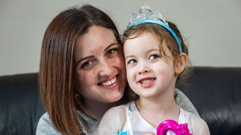 Emma with her daughter Amelia (Image: Tom Wren/SWNS)