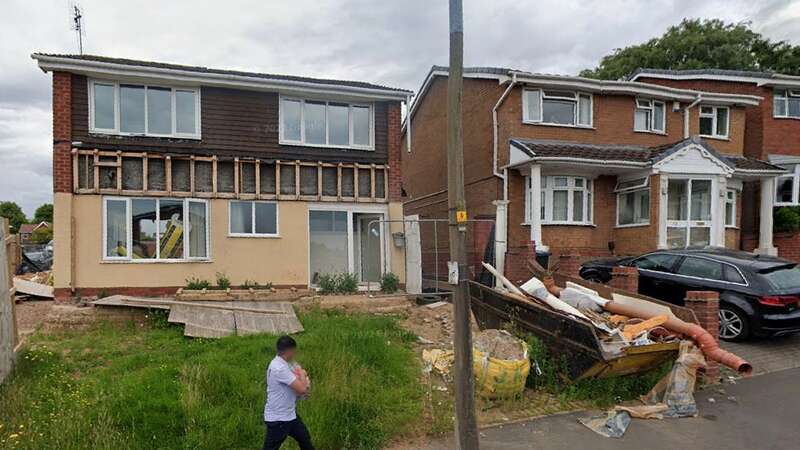 A planning row has lasted three years over a series of extensions at a home in Oldbury, West Midlands (Image: Google Maps)