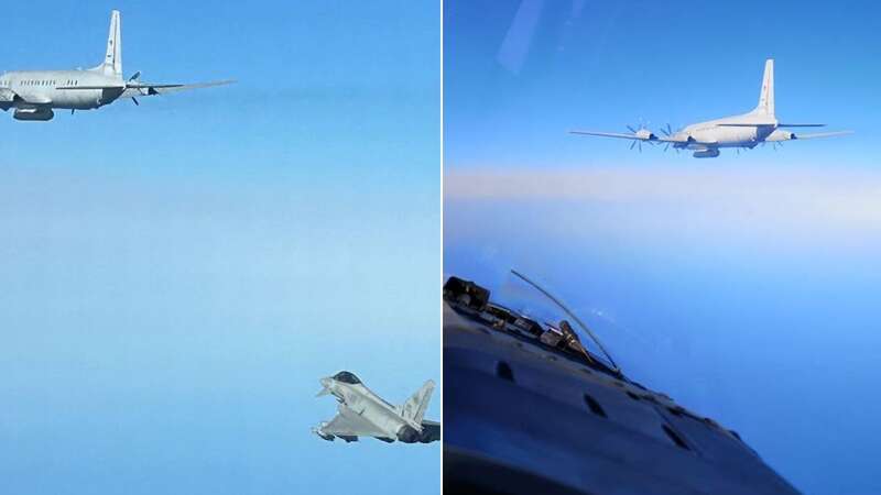 NATO jets intercepted a Russian plane after it refrained from identifying itself (Image: Nato Air Command/Twitter)