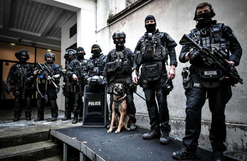 A police source confirmed the fearsome BRI unit will be joined by 500 extra cops as well as intelligence agents, dogs and drones