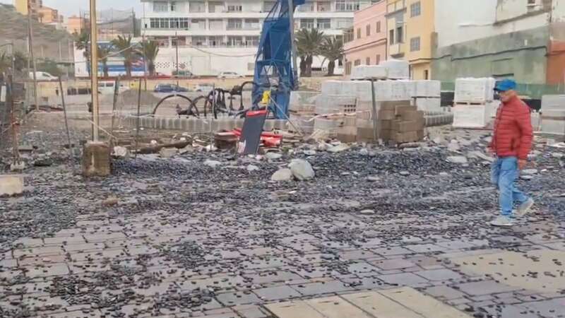 A tourist has drowned after freakishly high waves hit Tenerife