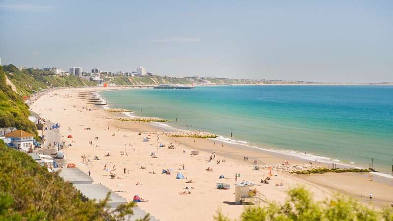 The beach has golden sands and sparkling blue waters (Image: Getty Images)