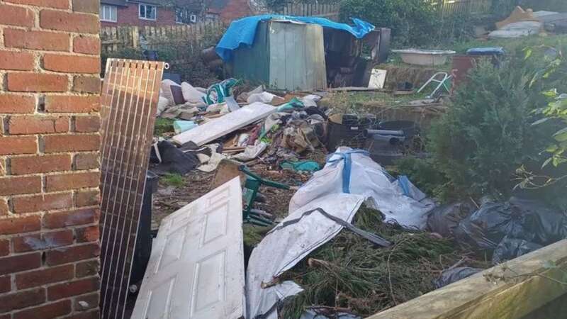 The dump in the garden left two people out of pocket by £2000