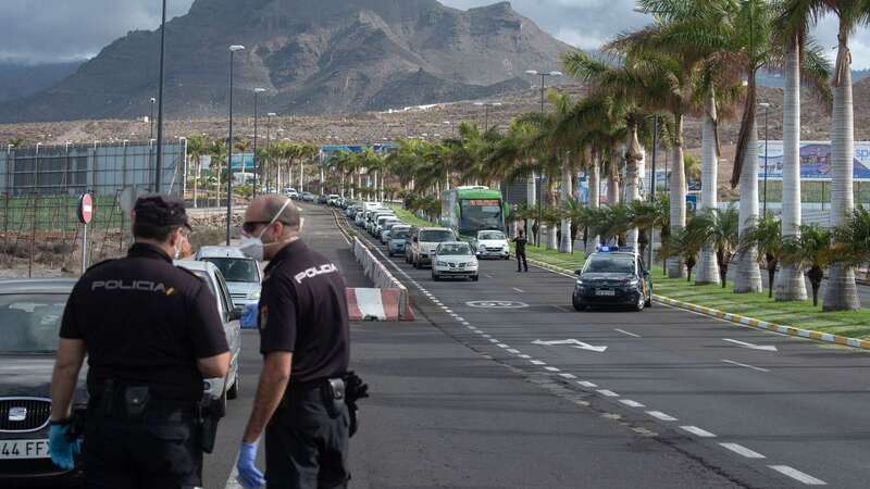 The man died in the early hours of this morning trying to cross the motorway in Adeje in the south of the island (file photo) (Image: AFP via Getty Images)