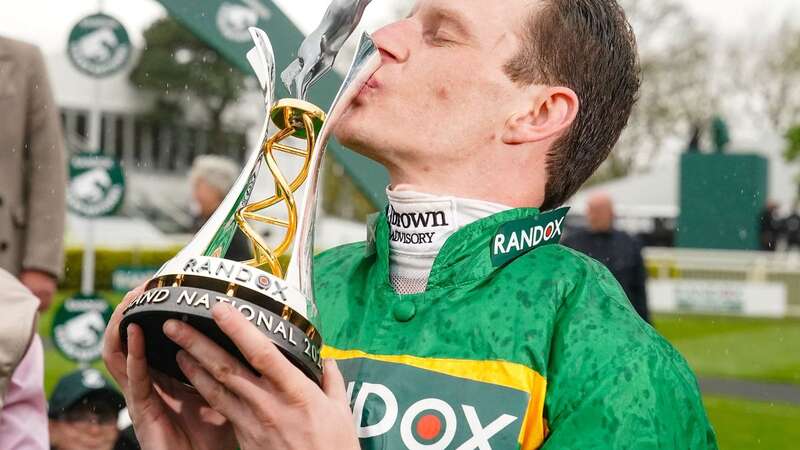 Paul Townend celebrates victory on I Am Maximus (Image: AFP via Getty Images)