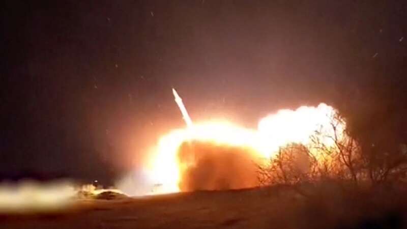 Videos show explosions light up night sky during Iran drone attack on Israel