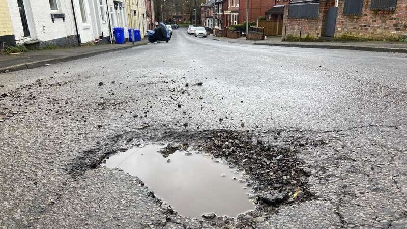 A huge pothole in James Street, Stoke-on-Trent (Image: No credit)