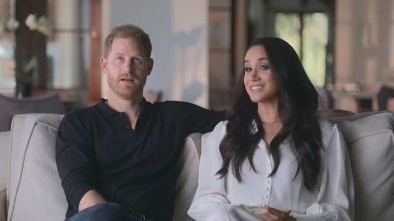 Harry and Meghan had their first date together at Soho House in London (Image: Netflix)