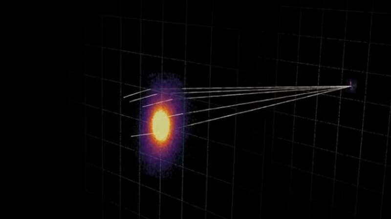 A newly discovered black hole is said to be more than 33 times the size of the sun (Image: Live Science)