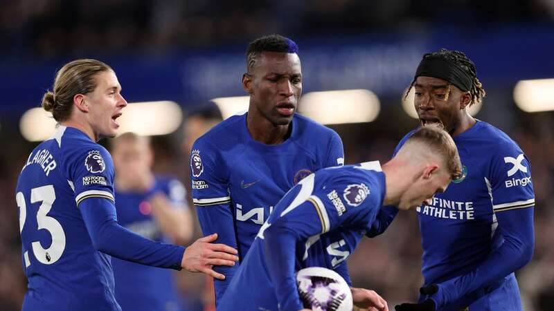 Several Chelsea players were involved in a spat over a penalty (Image: Getty Images)