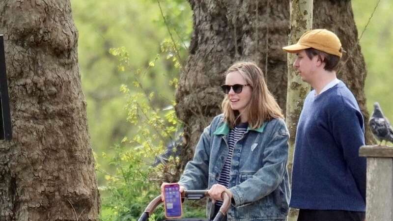 Inbetweeners couple enjoy family day out 14 years after meeting on Channel 4 set (Image: JA / BACKGRID)