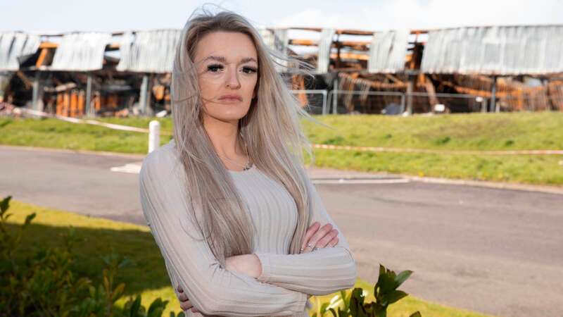 Becca Black was horrified by the blaze at the recycling plant (Image: Alasdair MacLeod/Ayrshire Post)