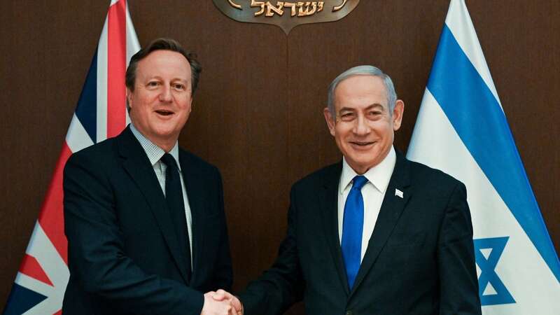 Israeli Prime Minister Benjamin Netanyahu met British Foreign Secretary David Cameron in Jerusalem (Image: Xinhua/REX/Shutterstock)