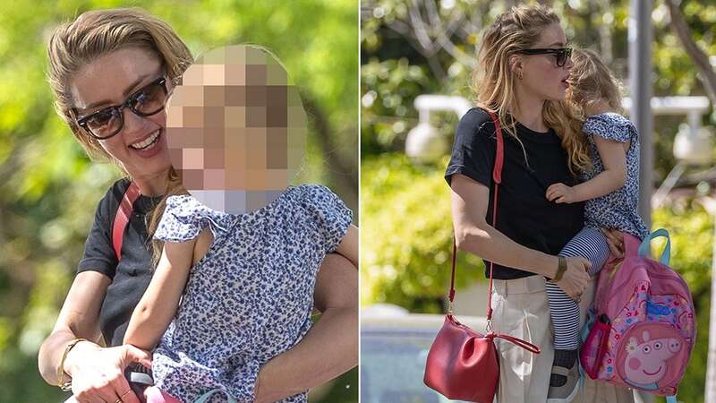 Aquaman star Amber Heard was seen with her daughter in Madrid