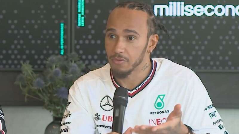 Lewis Hamilton was irked by a question ahead of his Ferrari move (Image: Sky Sports)