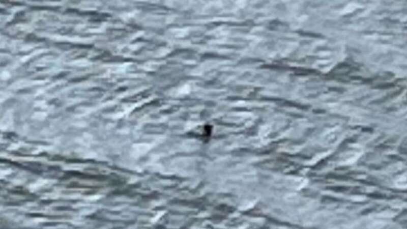 A photo of mystery object at Loch Ness taken by tourist Parry Malm (Image: Peter Jolly Northpix)