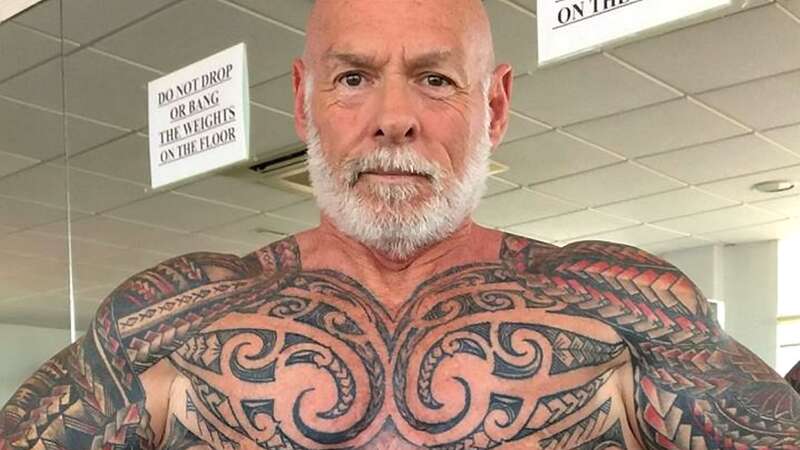 Ray has no regrets about his tattoos - and say they make him look younger (Image: Ray Houghton / SWNS)