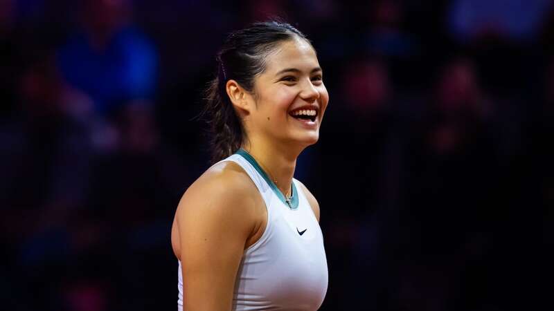 Emma Raducanu reacts to defeating Linda Noskova (Image: Getty Images)