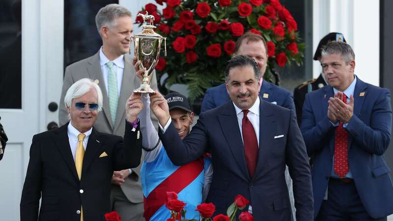 Amr Zedan (front, right): failed to persuade a judge to lift Bob Baffert Churchill Downs ban (Image: Getty Images)