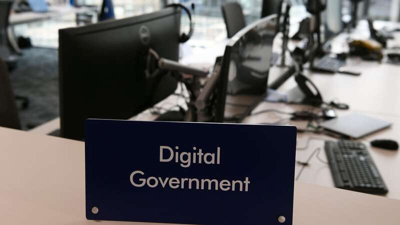 A sign is displayed in the National Cyber Security Centre in London, England. Richard Horne will take over as new chief executive in autumn