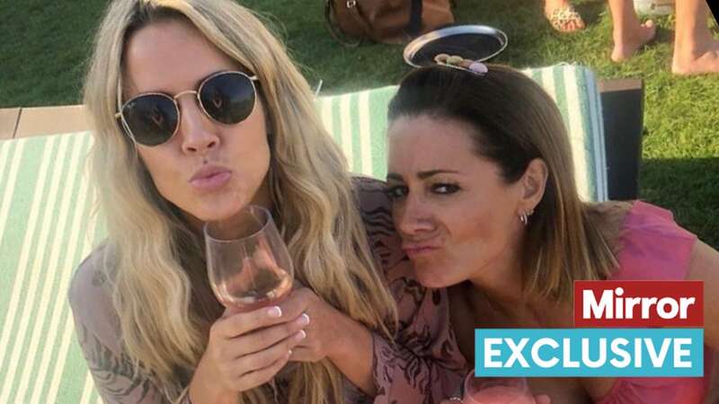 Natalie Pinkham with her late friend Caroline Flack