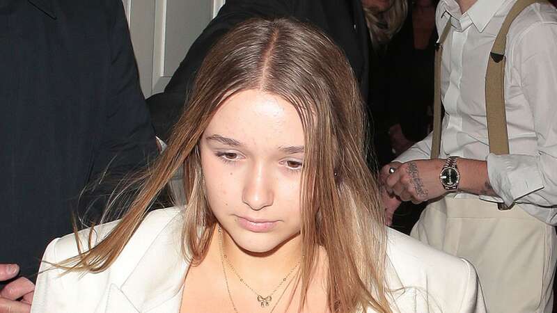 Harper Beckham, cuts an elegant appearance to celebrate her mum Victoria