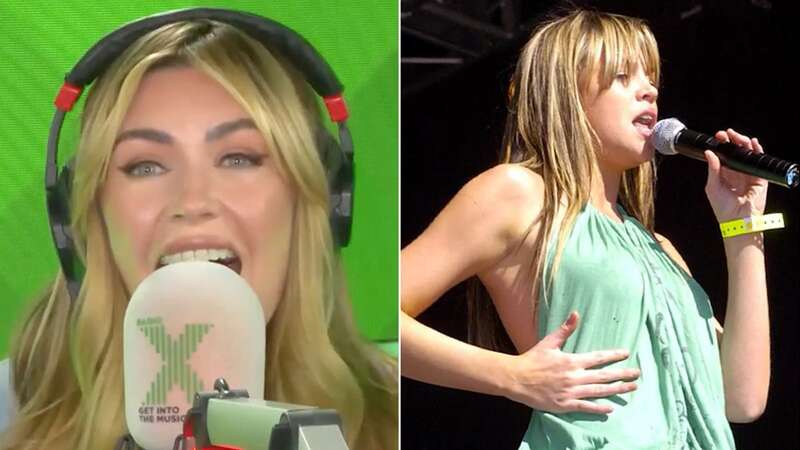 Abbey Clancy was reminded that she was once in a music group in a recent interview on Radio X (Image: Radio X)