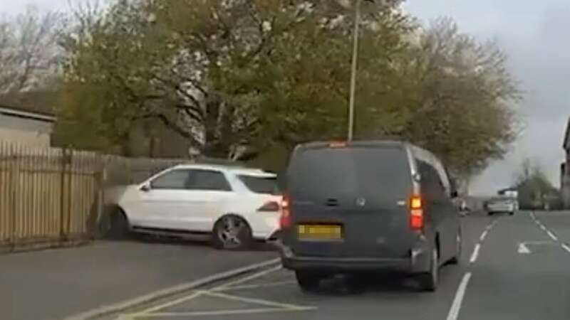 Terrifying moment car smashes into primary school classroom at high speed