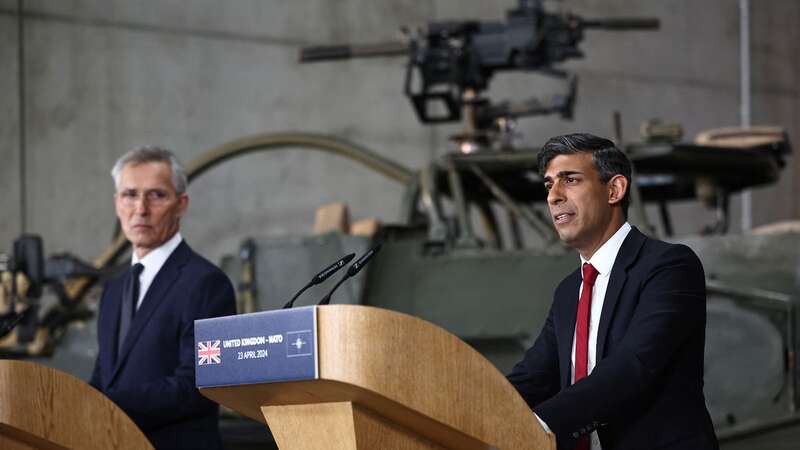 Tetchy Rishi Sunak blocks NATO chief from answering in odd presser moment