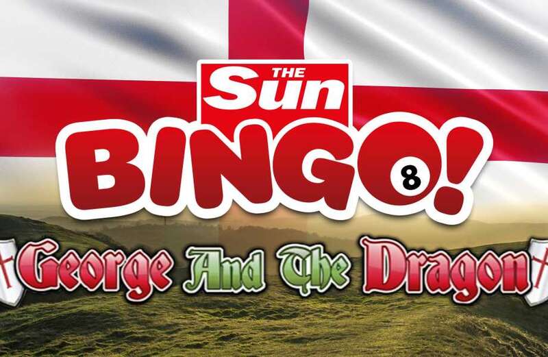 Celebrate St George’s Day with Sun Bingo's themed slot and bingo session