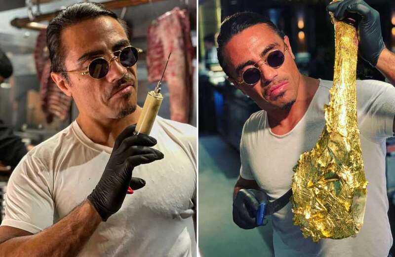 Salt Bae previously cooked for Rio Ferdinand and Kate Wright at the pre-wedding brunch in 2019