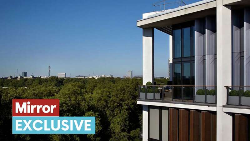 The home has incredible views over London - but they come at a hefty price