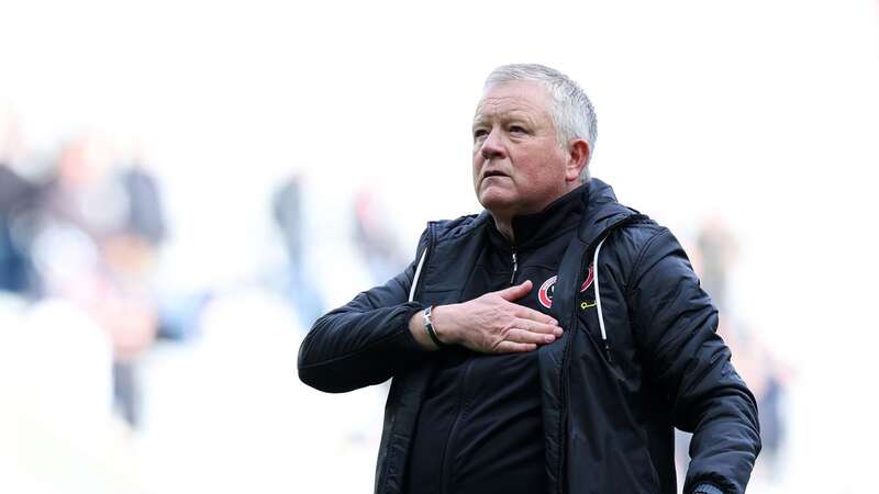 Chris Wilder acknowledges the fans after the team