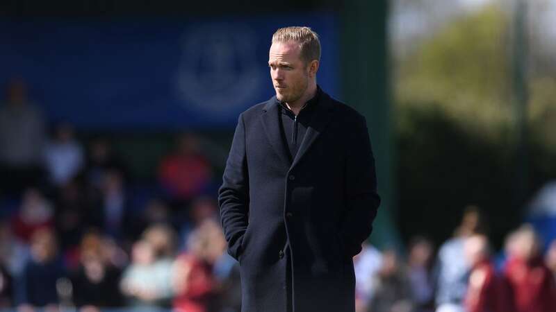 Arsenal boss Jonas Eidevall during the 1-1 draw with Everton (Image: Photo by Alex Burstow/Arsenal FC via Getty Images)