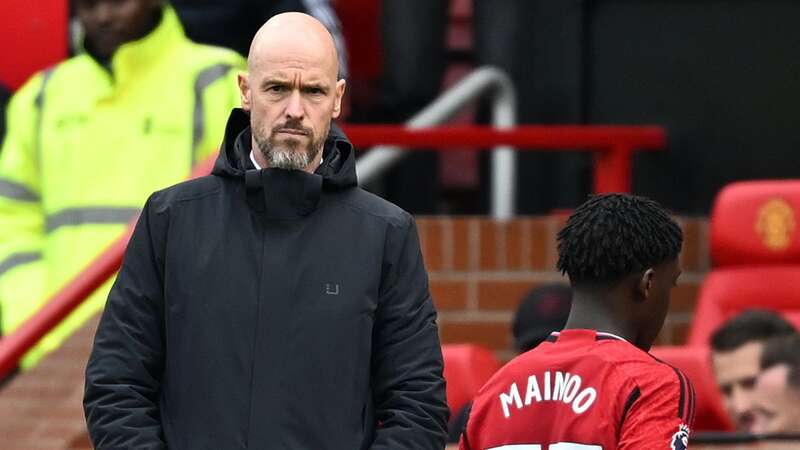 Erik ten Hag subbed Kobbie Mainoo after a lacklustre display on Saturday (Image: Getty Images)