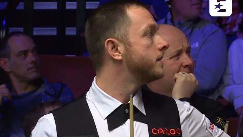 Mark Allen was interrupted by a shout from the crowd (Image: Eurosport)