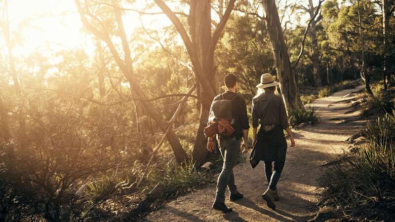 Loading up your backpack and going for a walk can have huge health benefits (Image: Getty Images)