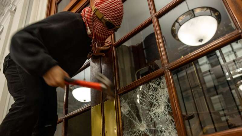 Protesters are barricading themselves in Hamiliton Hall (Image: Getty Images)