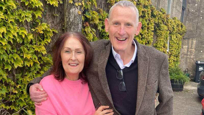 Rebecca Bridges, 54, with her brother Ollie Bridges, 53 (Image: Rebecca Bridges/SWNS)