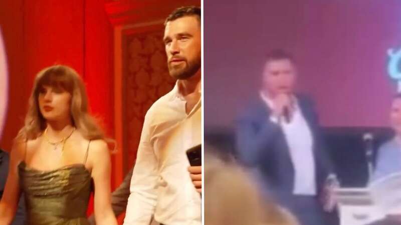 Travis Kelce and Taylor Swift helped raise $80,000 for the gala (Image: X)