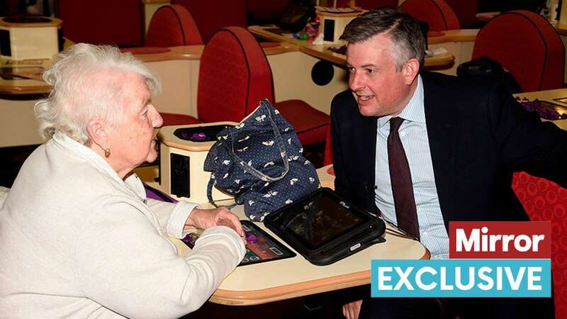 Jonathan Ashworth connected with pensioners at the Bingo Club as he hit the campaign trail in Doncaster (Image: JOHN MATHER/IMAGE VIEW)