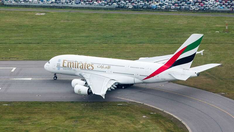 The man was helping to unload cargo from a Emirates flight that had arrived from Dubai (Image: Bloomberg)