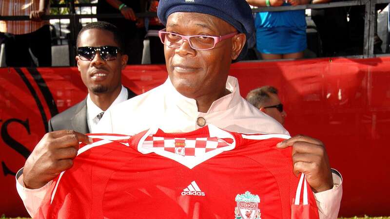 Hollywood icons Anne Hathaway and Samuel L Jackson and their favourite football teams (Image: CPA / Retna Pictures)