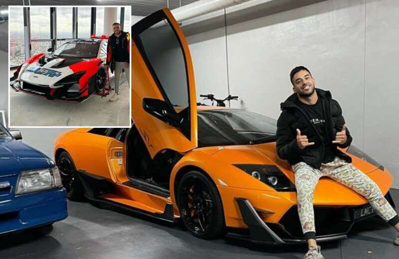 The billionaire also owns a £400,000 Lamborghini Huracan STO