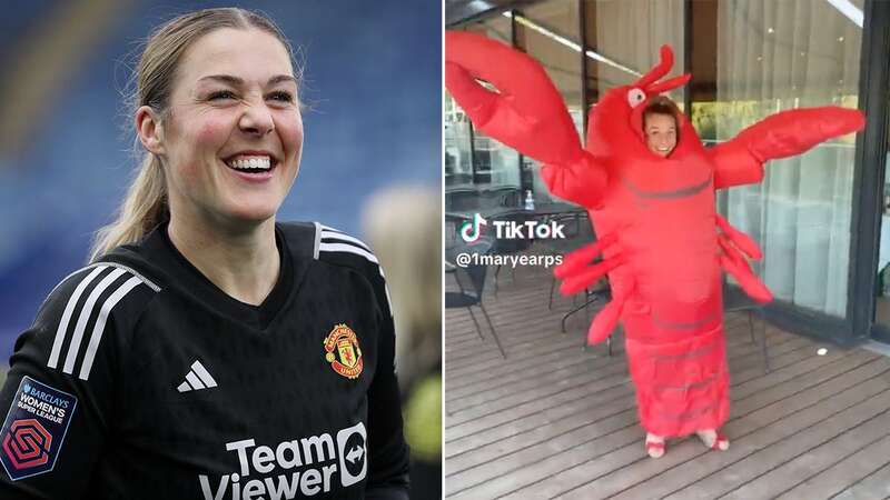 Alessia Russo and Mary Earps with the Euro2022 trophy (Image: Michael Zemanek/REX/Shutterstock)