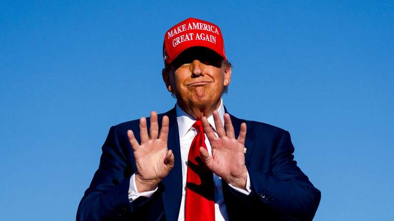 Donald Trump during a rally in Michigan yesterday (Image: Getty Images)