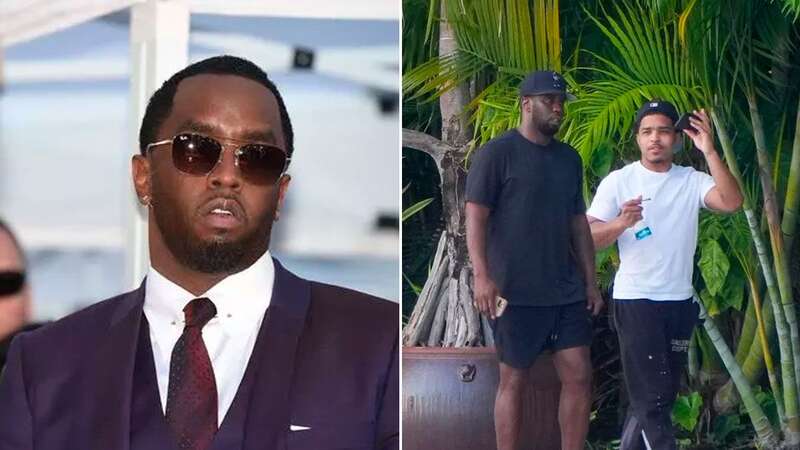 The hip-hop mogul was seen on a walk with his son