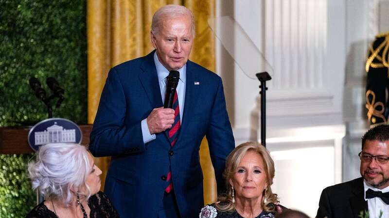 US President Joe Biden speaks while dropping in on the Teachers of the Year State Dinner hosted by First Lady Jill Biden (Image: Getty Images)